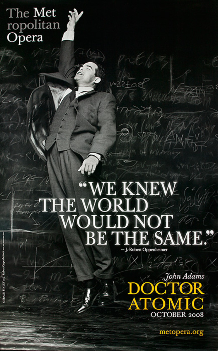 Doctor Atomic Original Met Opera Advertising Poster positive