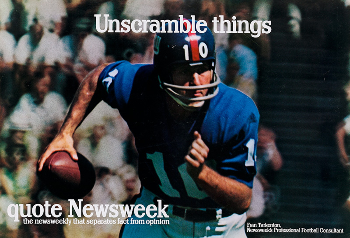 Quote Newsweek Magazine Original American Advertising Poster Unscramble Things