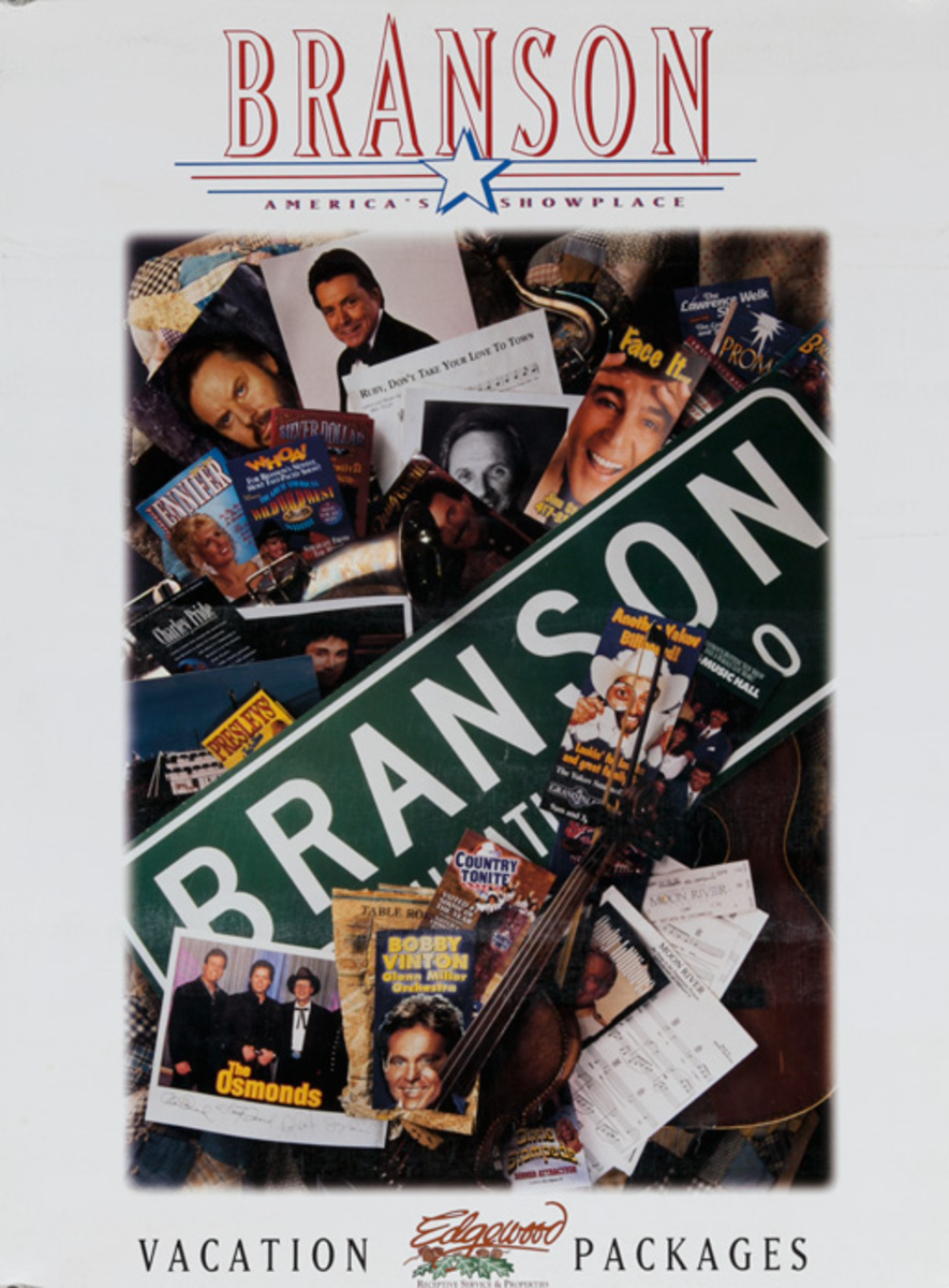 Branson Missouri Vacation Packages Original Travel Poster