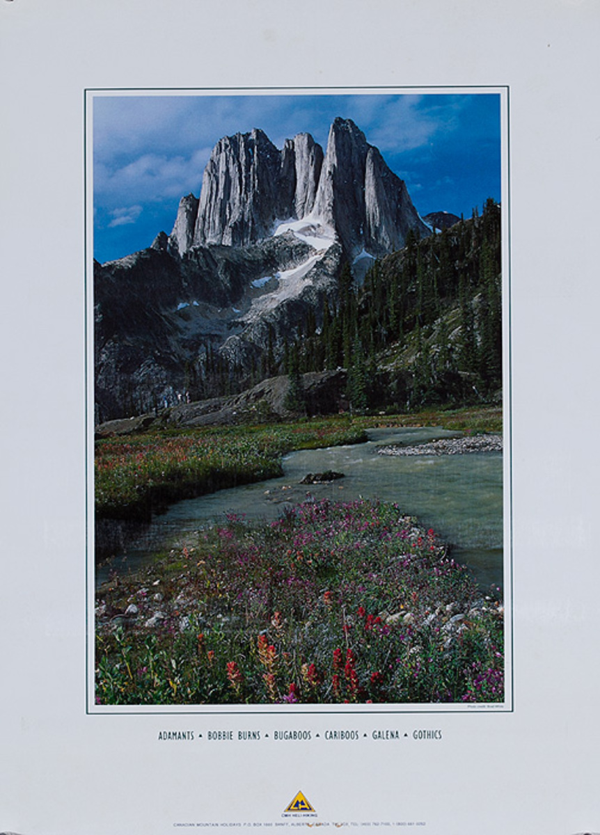 CMM Heli Hiking Original Canadian Travel Poster