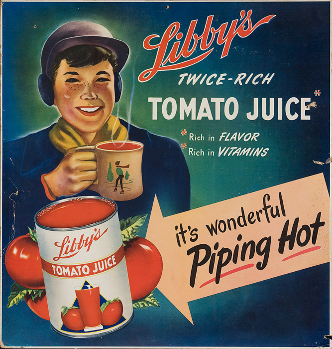 Original Libby's Tomato Juice Advertising Poster