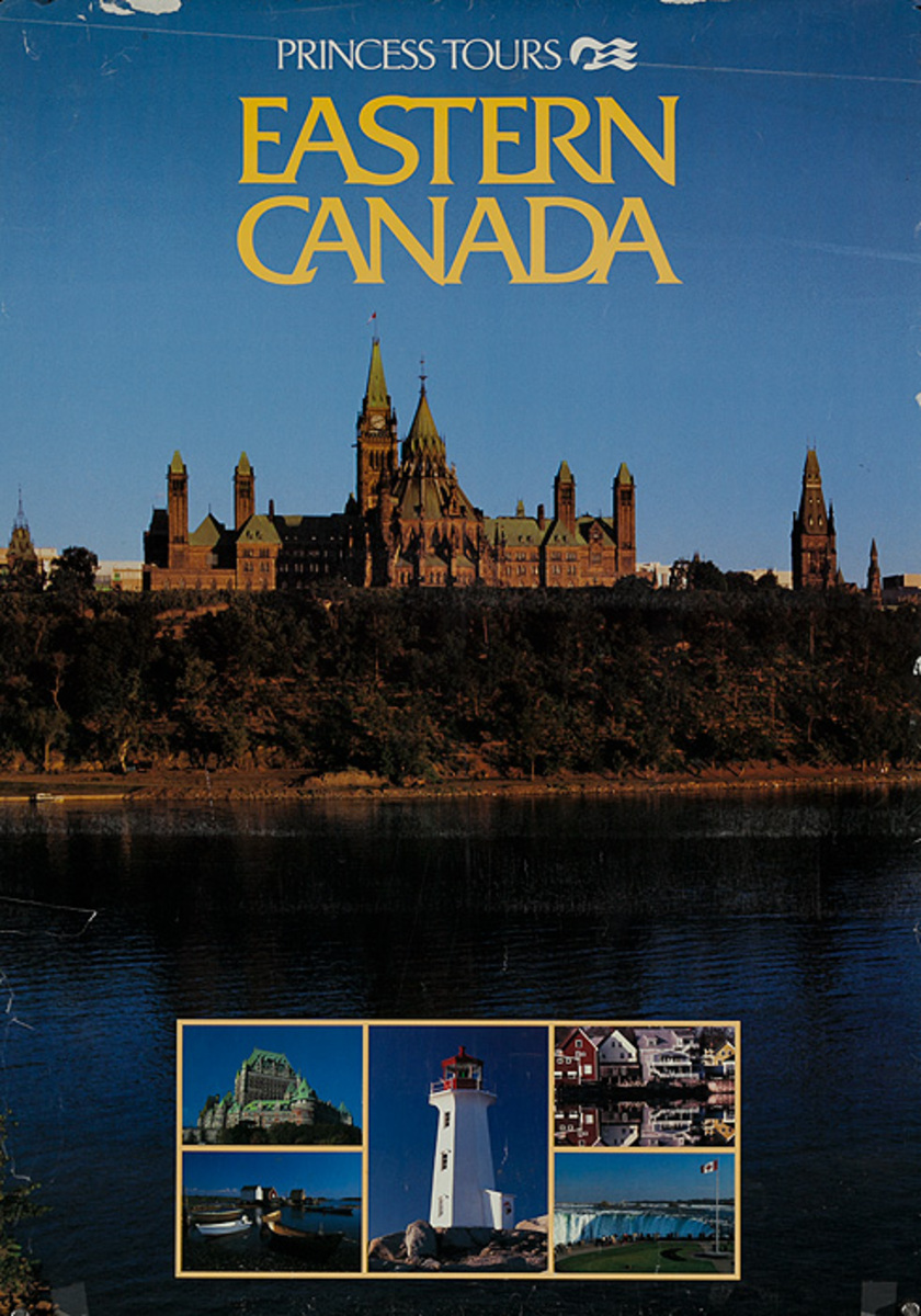 Princess Tours Eastern Canada Original Travel Poster