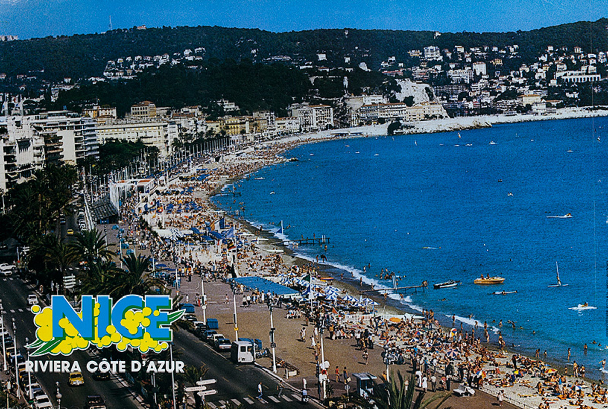 Nice Riviera Cote d'Azur Original French Travel Poster