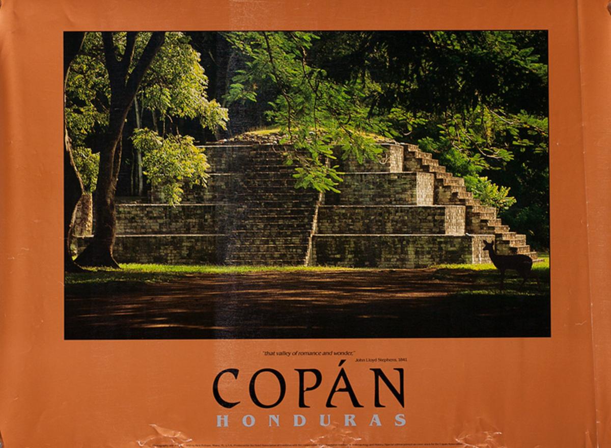 Copan Honduras Original Travel Poster