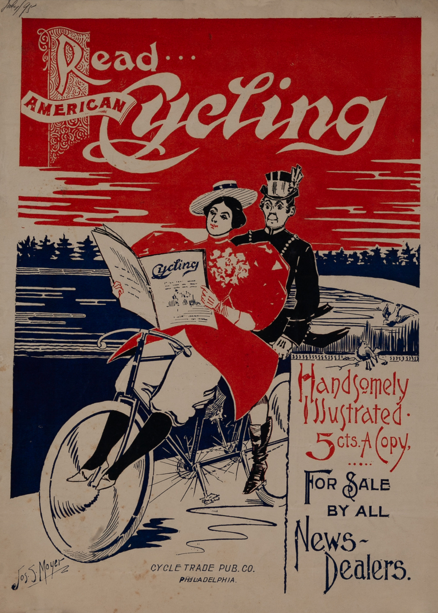 Read American Cycling Original American Literary Poster