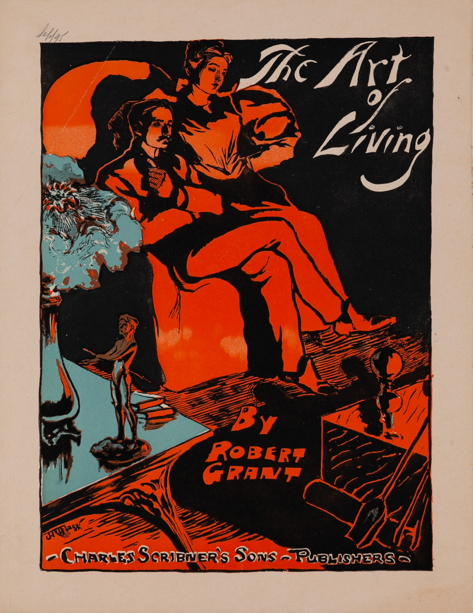 The Art Of Living by Robert Grant Original American Literary Poster