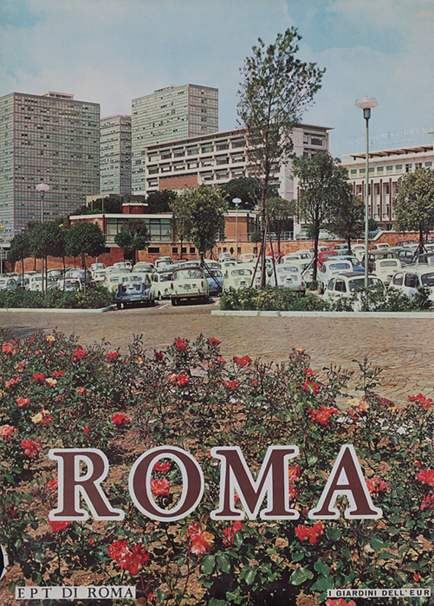 Roma Rome italy Travel Poster The Garden of Europe