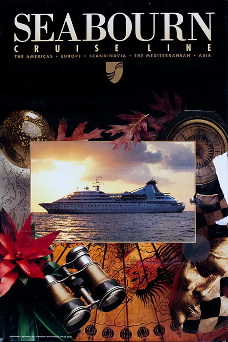 Seabourn Cruise Line Original Travel Poster