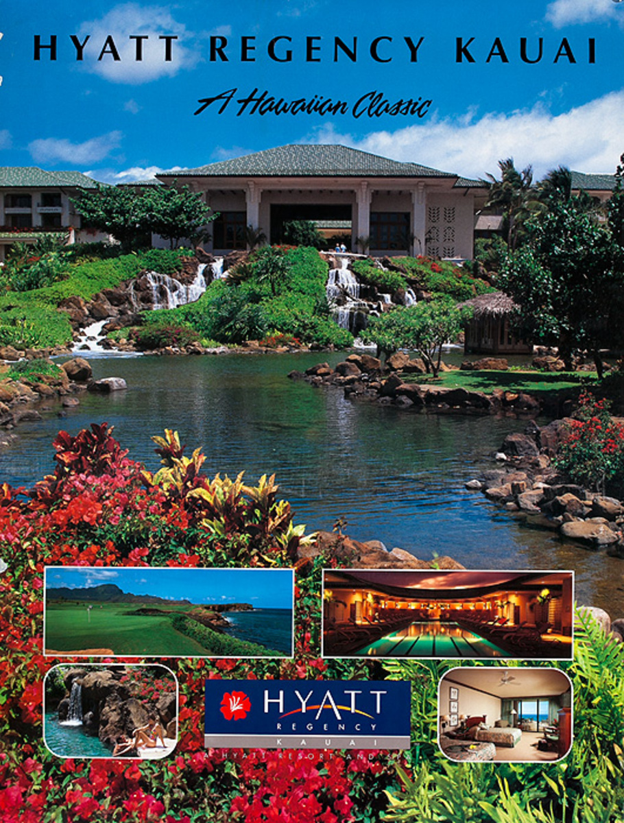 Hyatt Regency Kauai Original Travel Poster