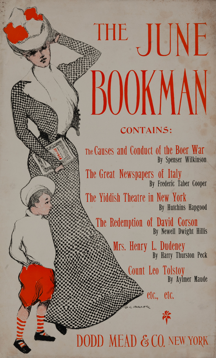 The June Bookman Original American Literary Poster
