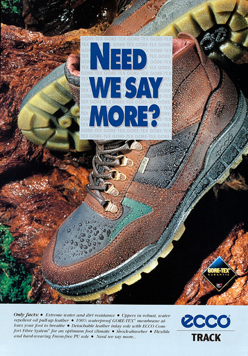 Need We Say More Original Ecco Track Shoeware Poster