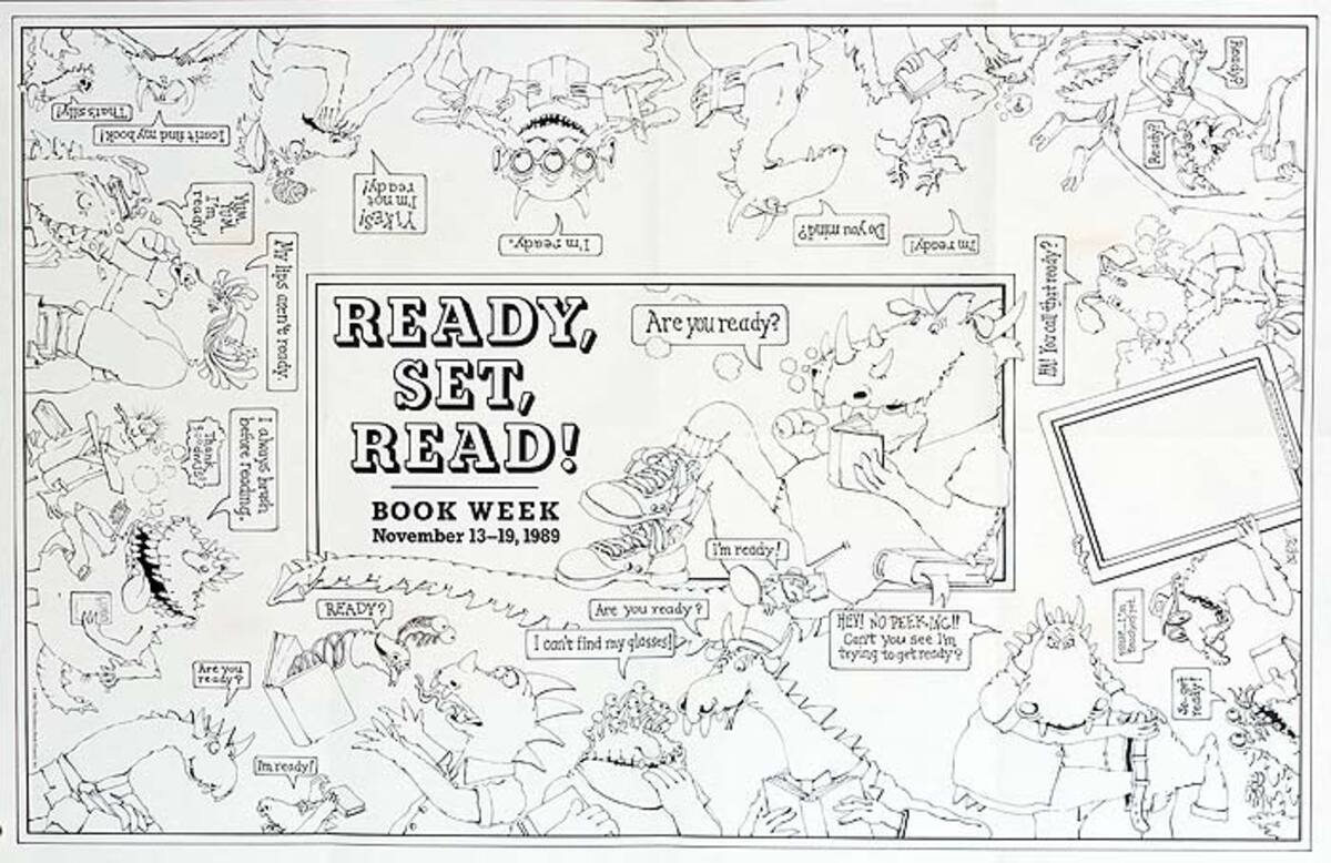 Ready Set Read Original American Book Week Poster