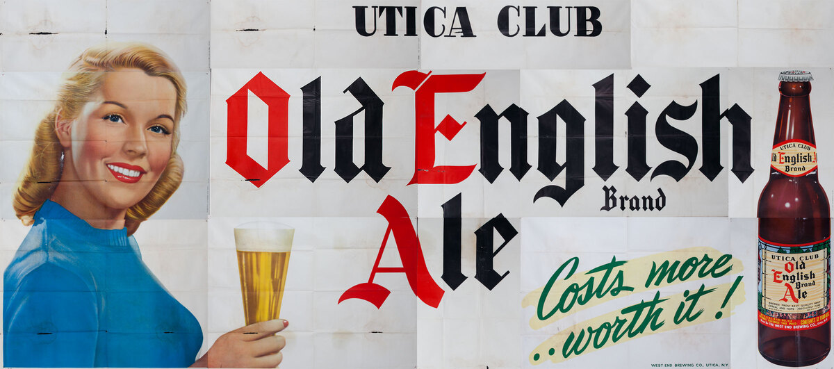 Utica Club Old English Aie Original American Billboard