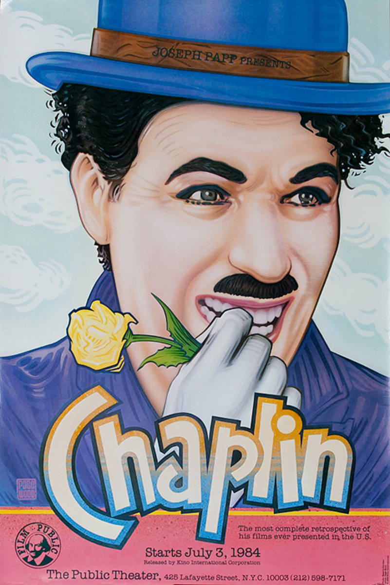 Chaplin The Public Theater Original Poster