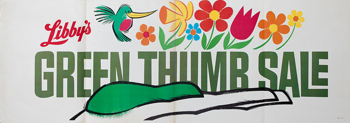 Libby's Green Thumb Sale Original America Advertising Poster