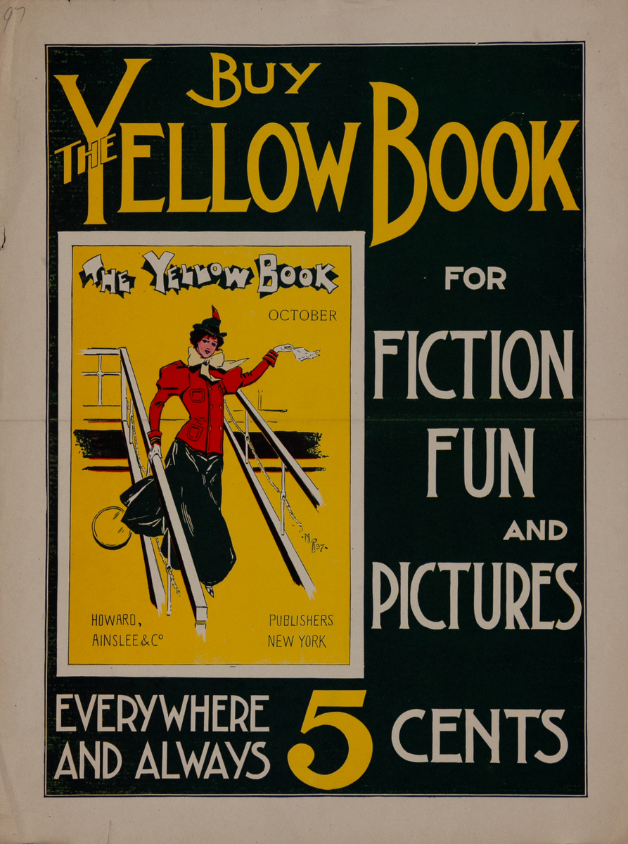 Buy the Yellow Book Original American Literary Poster