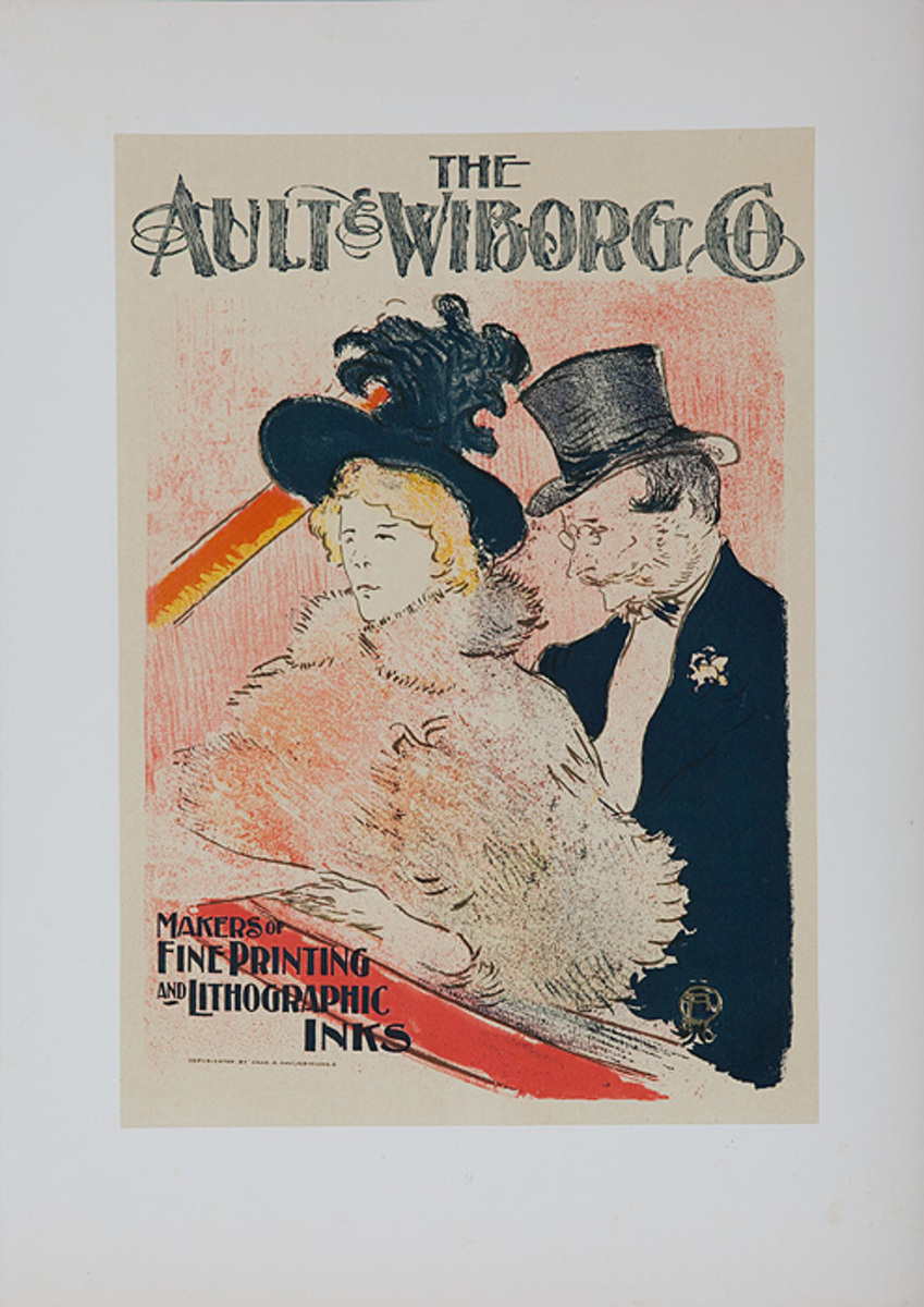 Ault & Wiborg Co., Toulouse-Lautrec Lithographic Plate