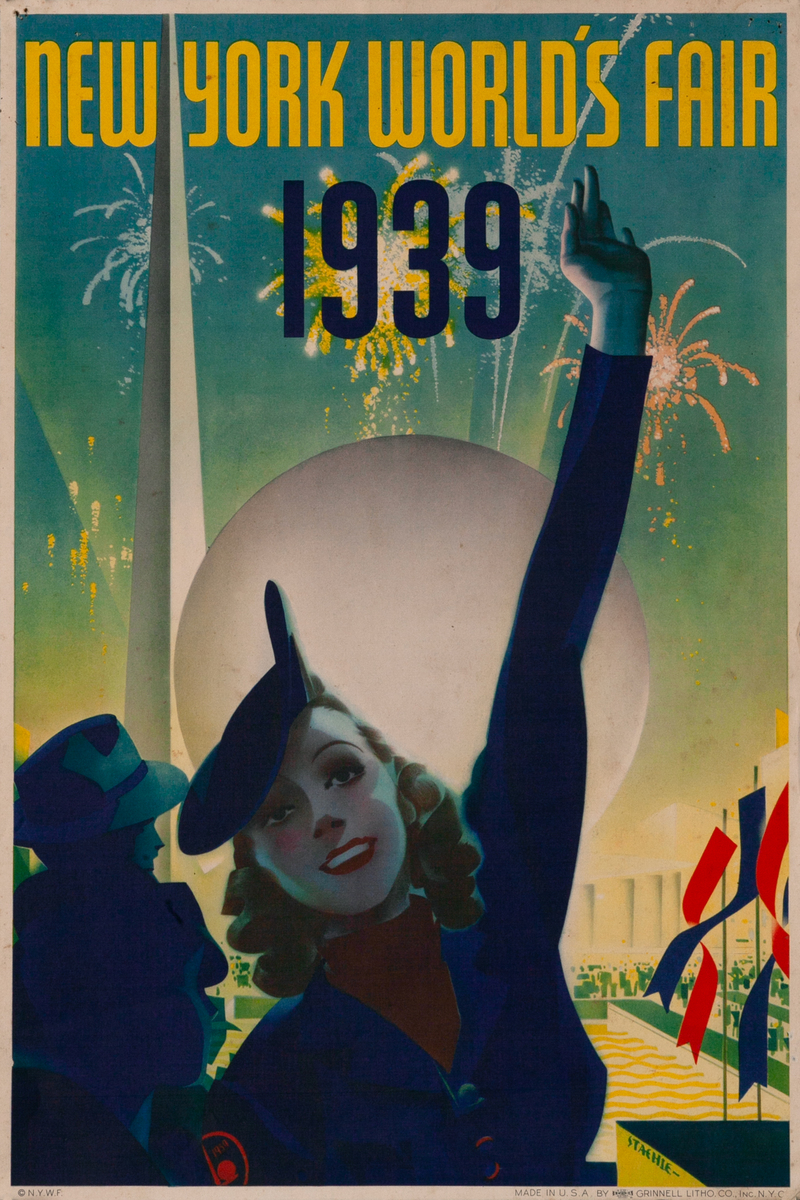 1939 New York World's Fair Poster Staehle
