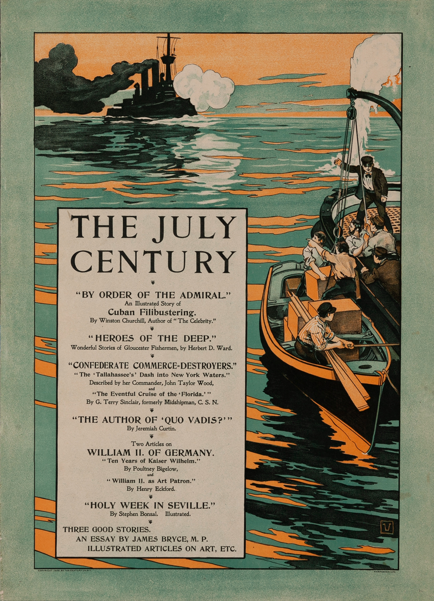 The July Century, By Order of the Admiral Original Literary Poster 