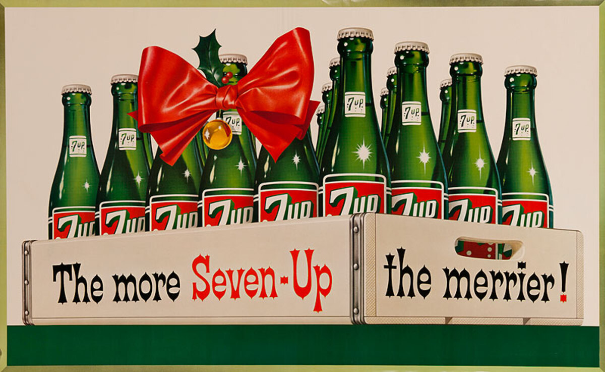 The More Seven-Up The Merrier Original Advertising Poster