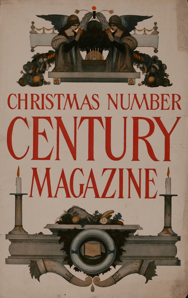 Century Magazine Christmas Number Original Literary Advertising Poster