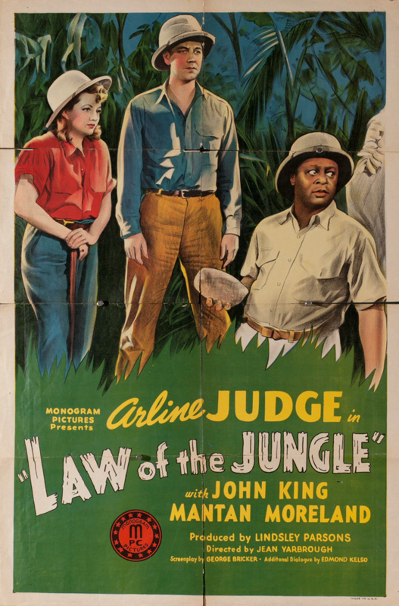 Law Of the Jungle Original American Movie Poster