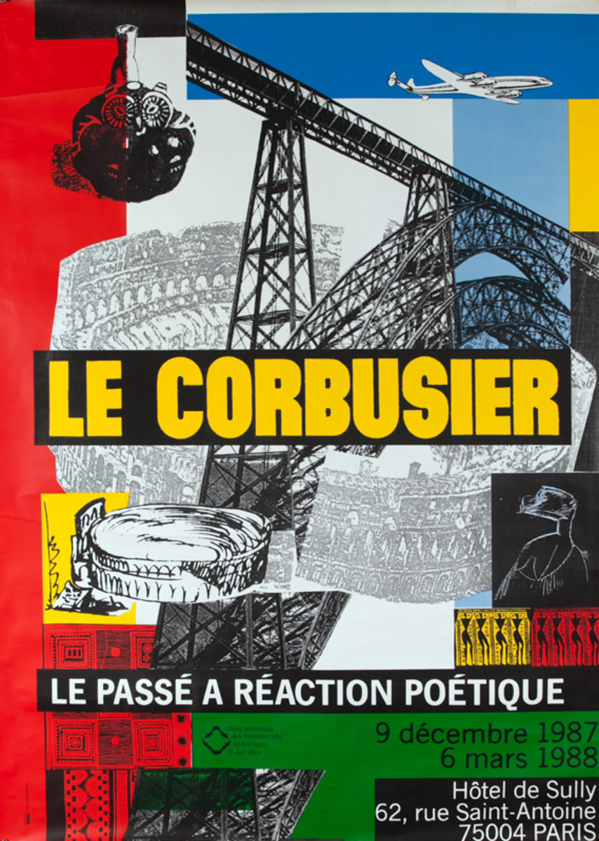 Le Corbusier Original French Architectural Exhibit Poster
