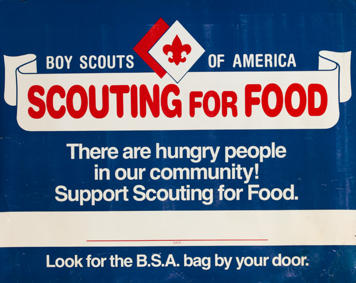 Scouting for Food Original American Community Service Poster 