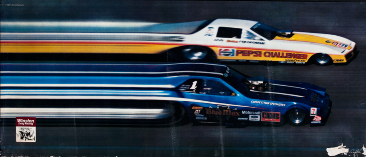 Winston Drag Racing Original American Motor Sports Poster