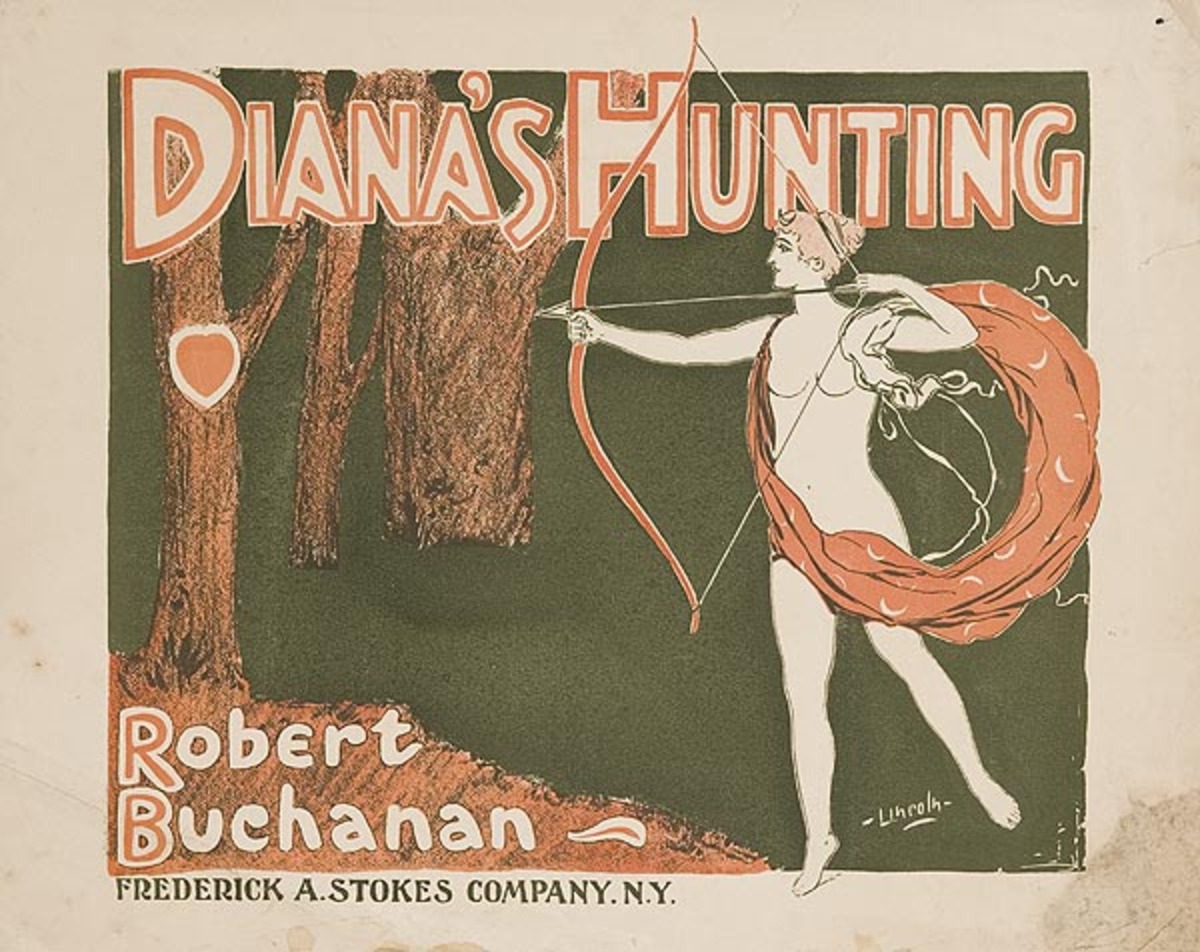 Diana's Hunting Original American Literary Poster
