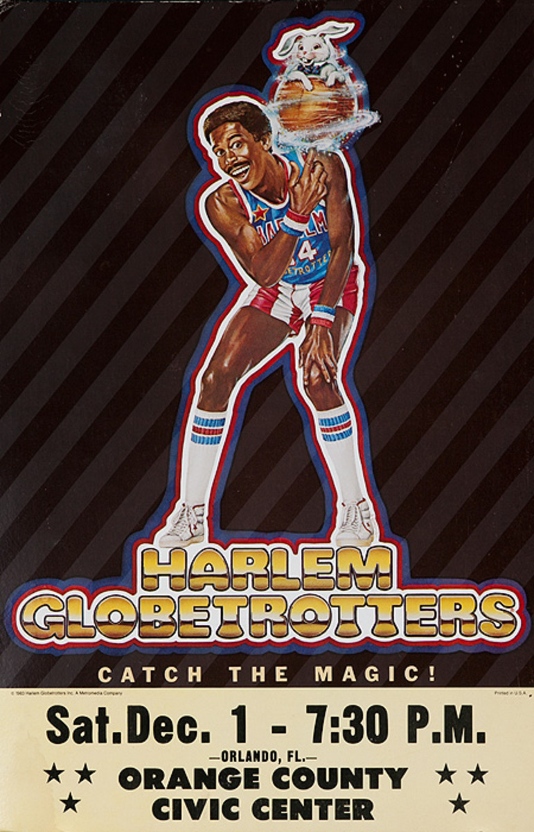 Harlem Globetrotters Catch the Magic Original Poster Sat. Dec. 1