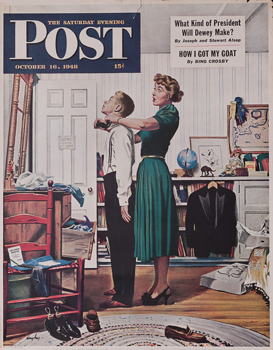 Saturday Evening Post October 16, 1948 Original Advertising Poster