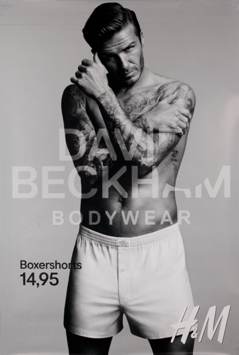 Beckham Bodywear Original Men's Boxer Shorts German Advertising Poster