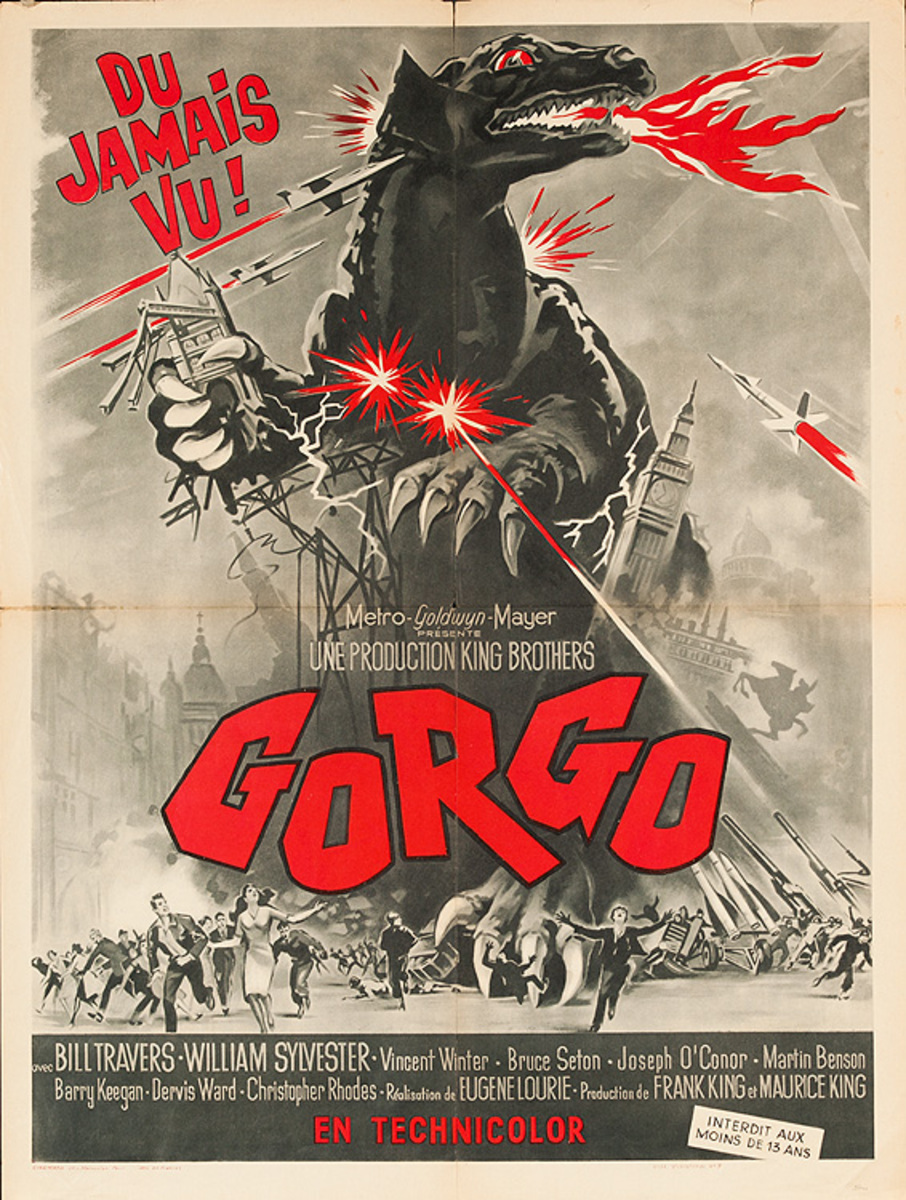 Gorgo Original French Horror Movie Poster