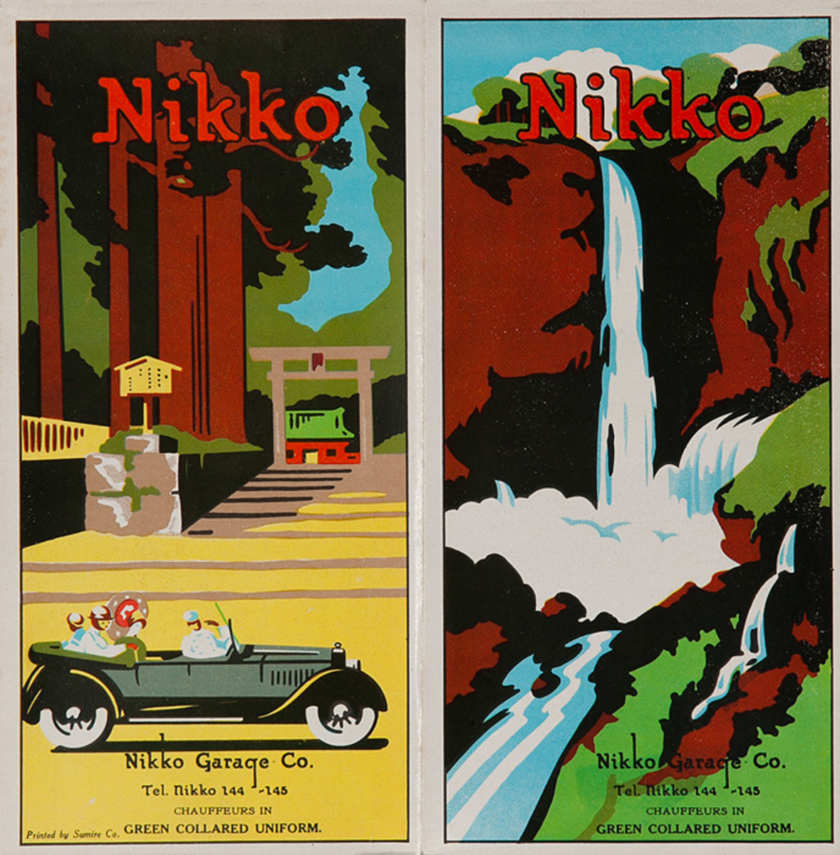 Nikko Garage Company Original Japanese Travel Brochure