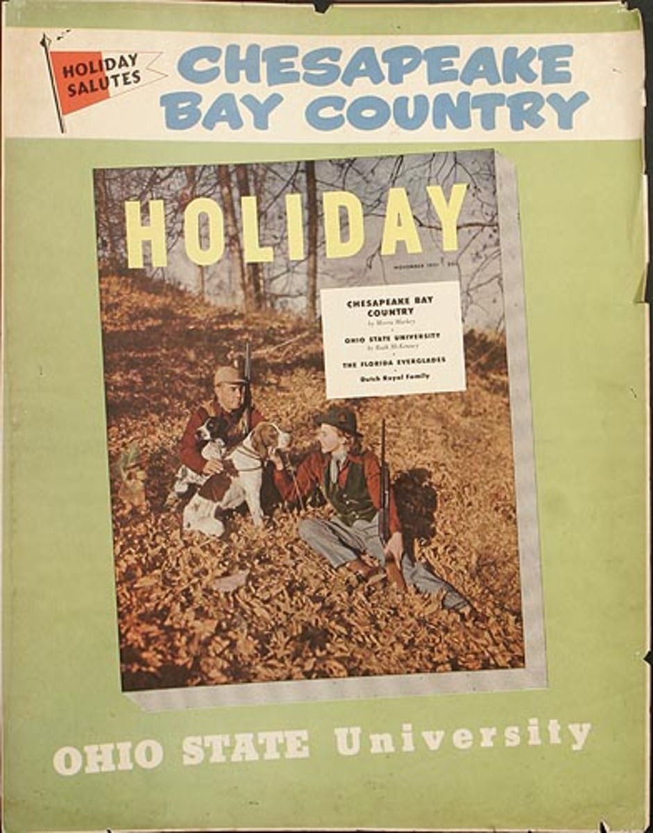 Holiday Magazine Ohio State University Original Literary Advertising Poster