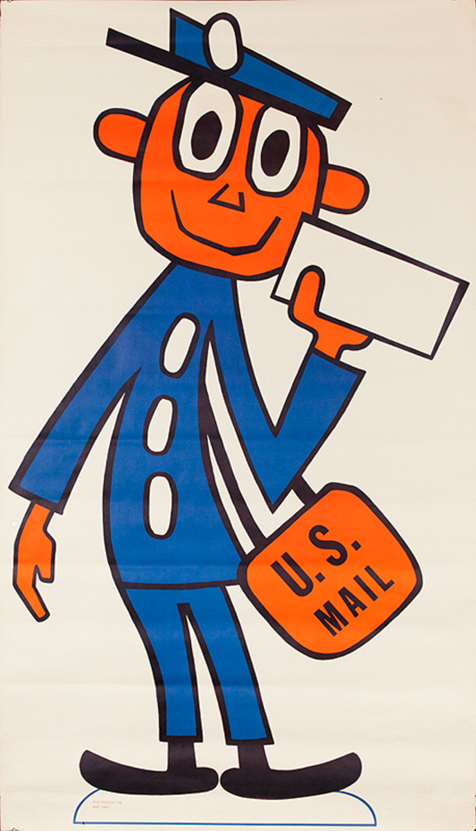 Mr. Zip Code Original American Postal Service Poster