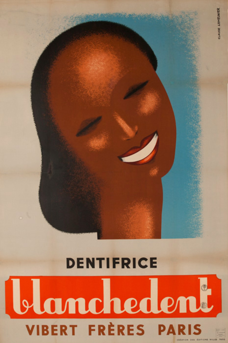 Blanchedent Dentifrice Original French Toothpaste Poster