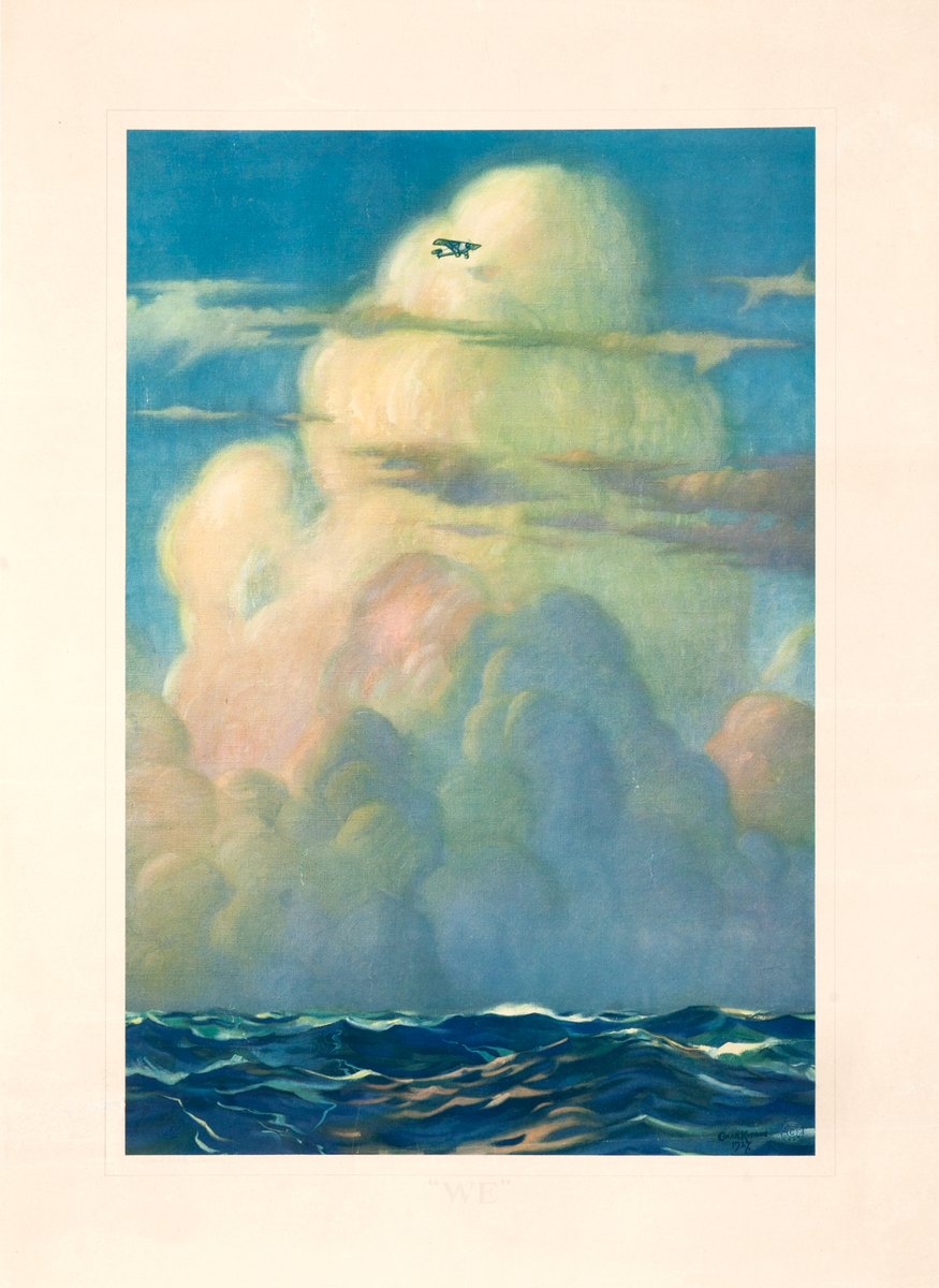 Charles Lindberg 'We' Original Youth Companion Magazine Advertising Poster