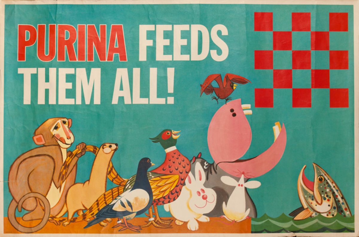 Purina Feeds The All Original American Advertising Poster