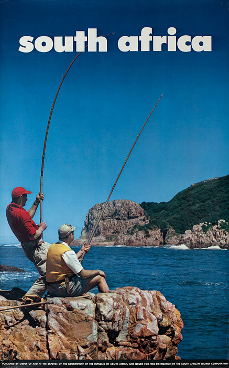 South Africa Travel Poster, Fishing