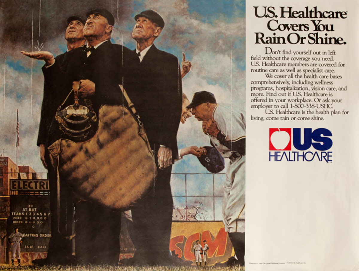 US Healthcare- Don't Leave Good Health to Chance Original American Advertising Poster